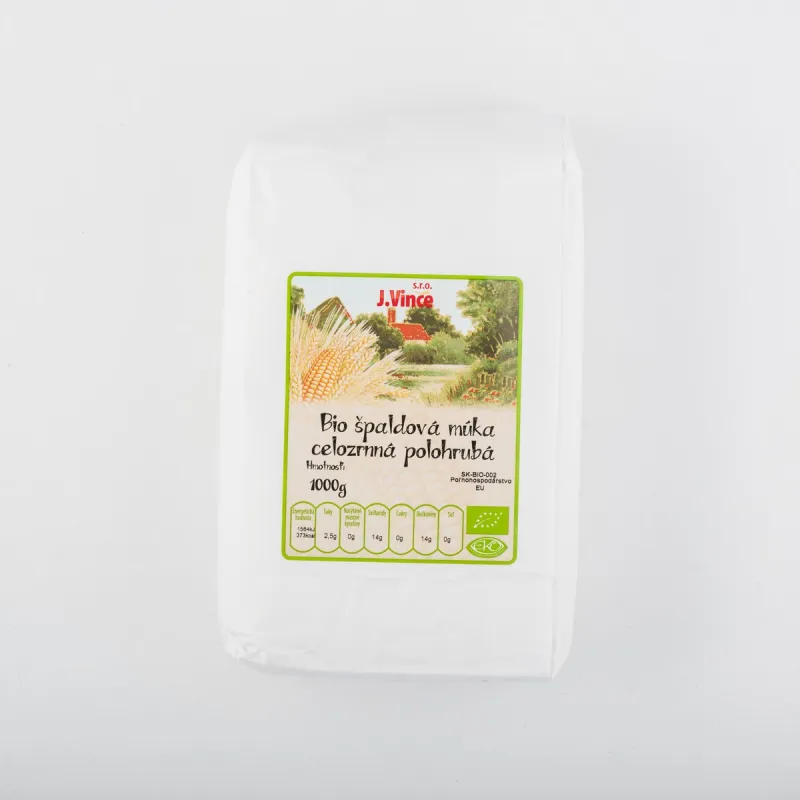 Bio špaldová múka celozrnná polohrubá 1000g